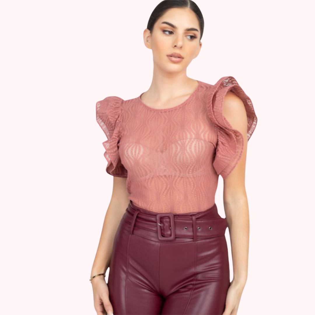 Ruffe Sleeve Top