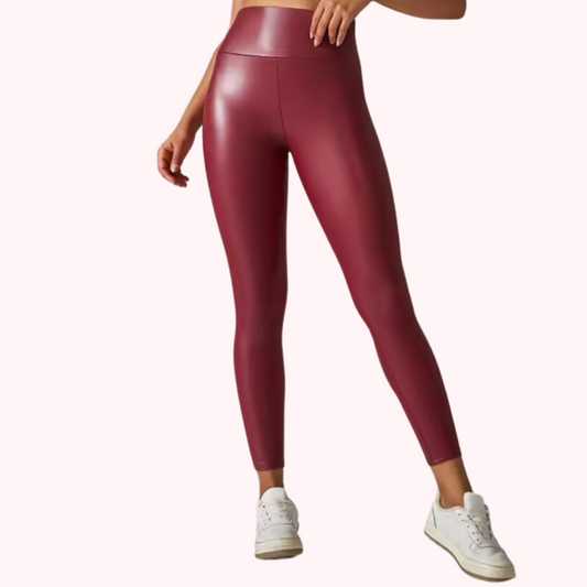 High Waist Leather Legging