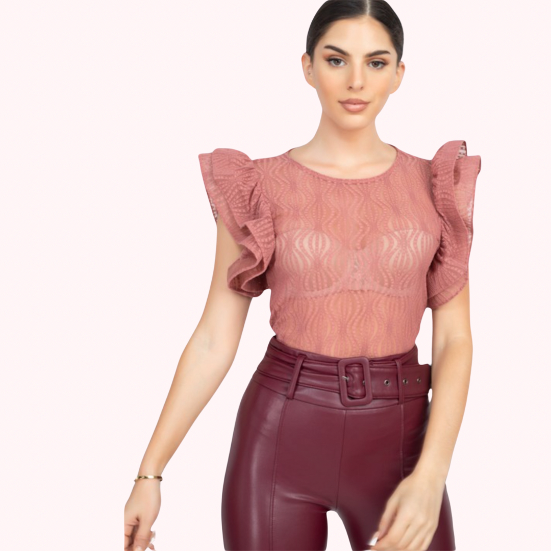 Ruffe Sleeve Top