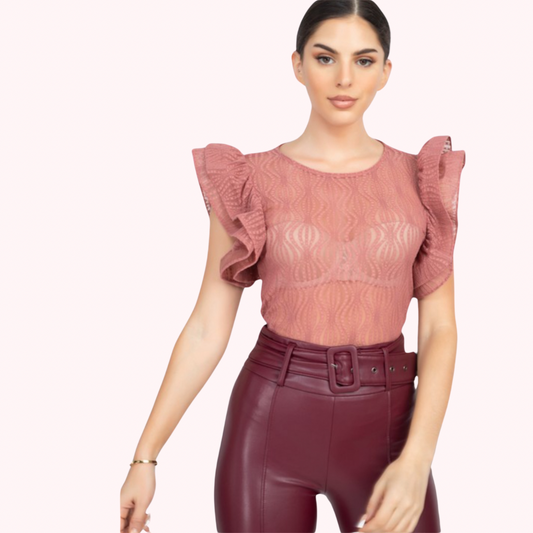 Ruffe Sleeve Top