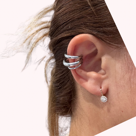 Three Layers Stainless Steel Ear Clip